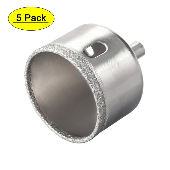 Uxcell Diamond Glass Hole Saw Core Drill Bits Nickel Plated 5 Pack 45mm