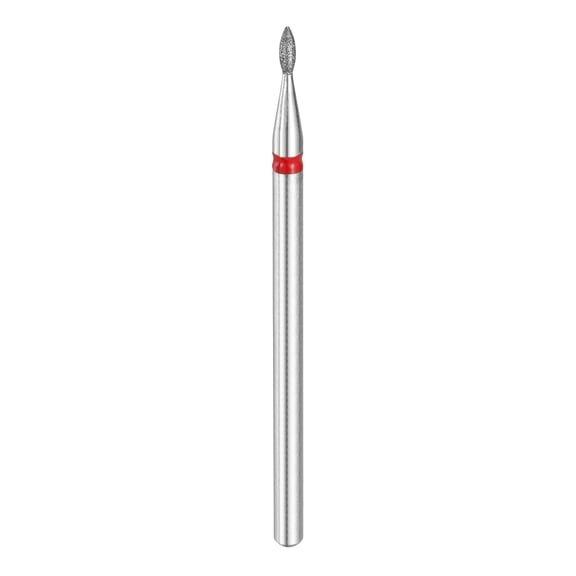 Uxcell Diamond Grinding Bit, 200-230 Grit 1.3mm Oval Head Dia Stone Sanding Drill Bit 3/32" Shank Rotary Tool Accessory for Ceramic Glass Nail Jewelry Grind Polish Engrave