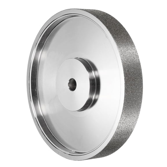 Uxcell Diamond Lapidary Wheel 6 Inch x 1 Inch with 0.5" Arbor Hole 80 Grit Jewelry Grinding Wheels, for Stone, Marble, Gem, Glass, Ceramics, Crystal, Cemented Carbide, Steel