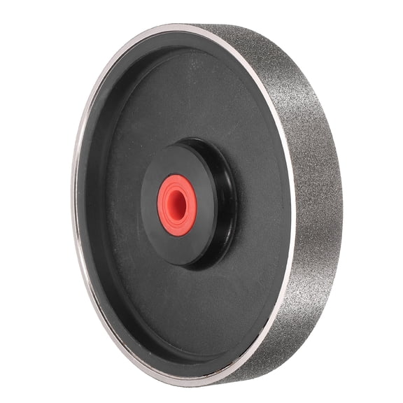 Uxcell Diamond Lapidary Wheel 6 Inch x 1 Inch with 1" Arbor Hole 100 Grit Jewelry Grinding Wheels with Reducers, for Stone, Marble, Gem, Glass, Ceramics, Crystal, Cemented Carbide, Steel