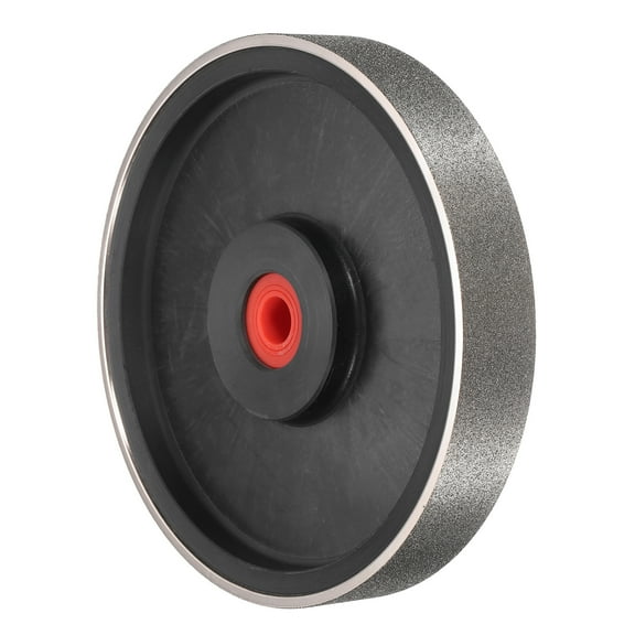 Uxcell Diamond Lapidary Wheel 6 Inch x 1 Inch with 1" Arbor Hole 120 Grit Jewelry Grinding Wheels with Reducers, for Stone, Marble, Gem, Glass, Ceramics, Crystal, Cemented Carbide, Steel