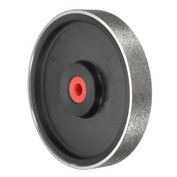 Uxcell Diamond Lapidary Wheel 6 Inch x 1 Inch with 1" Arbor Hole 35 Grit Jewelry Grinding Wheels with Reducers, for Stone, Marble, Gem, Glass, Ceramics, Crystal, Cemented Carbide, Steel