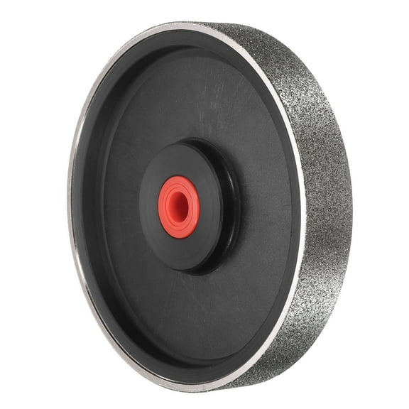 Uxcell Diamond Lapidary Wheel 6 Inch x 1 Inch with 1" Arbor Hole 45 Grit Jewelry Grinding Wheels with Reducers, for Stone, Marble, Gem, Glass, Ceramics, Crystal, Cemented Carbide, Steel