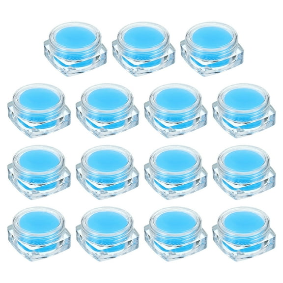 Uxcell Diamond Painted Glue Clay, 15 Pack Diamond Art Painting Glue Clay Wax Tool Set with Storage Box, Blue