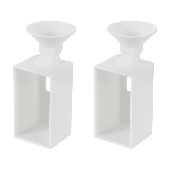 Uxcell Diamond-Painting Funnel, 2 Pack Portable Art Funnel Diamond-Painting Organizer Tool for Round Containers Easy Transfer Storage DIY Crafts Accessories for Art Decor, White