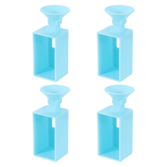 Uxcell Diamond-Painting Funnel, 4 Pack Portable Art Funnel Diamond-Painting Organizer Tool for Round Containers Easy Transfer Storage DIY Crafts Accessories for Art Decor, Blue