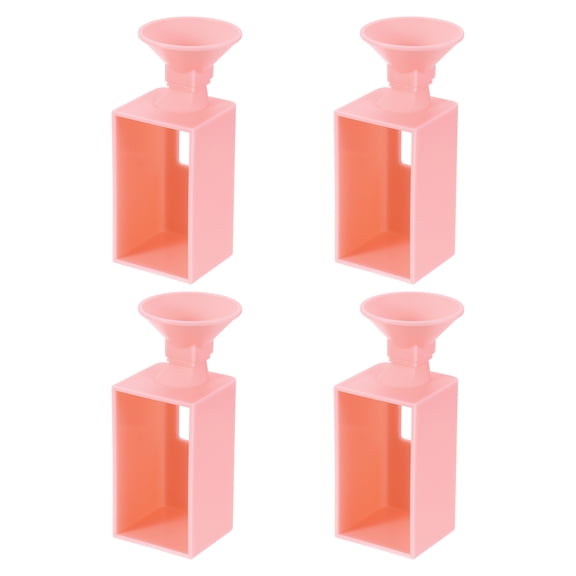 Uxcell Diamond-Painting Funnel, 4 Pack Portable Art Funnel Diamond-Painting Organizer Tool for Round Containers Easy Transfer Storage DIY Crafts Accessories for Art Decor, Pink