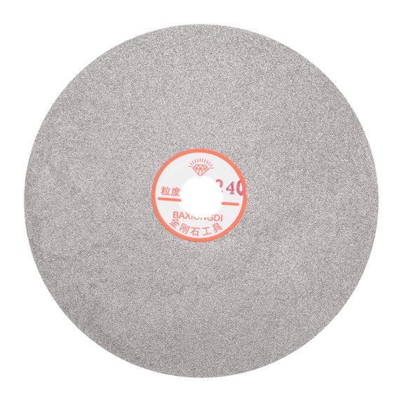 Uxcell Diamond Sanding Grinding Disc 8" Grit 240 1" Arbor Hole Flat Lap Wheel Disk Polishing Discs