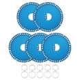 thumbnail image 1 of Uxcell Diamond Saw Blade Metal Alloy Cutting Wheels Cutting Disc for Cutting Metal Stone Blue 4" 5 Pcs, 1 of 6