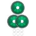 thumbnail image 1 of Uxcell Diamond Saw Blade Metal Alloy Cutting Wheels Cutting Disc for Cutting Metal Stone Green 4" 3 Pcs, 1 of 6