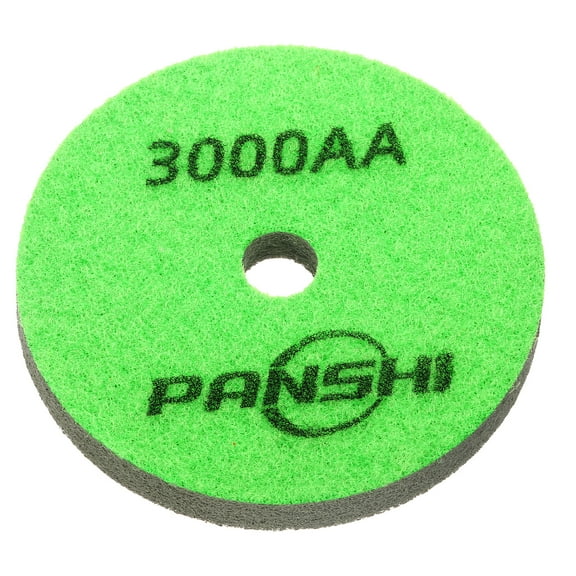 Uxcell Diamond Sponge Fiber Polishing Pad 4" 3000 Grit Polish Pad Green Dark Green