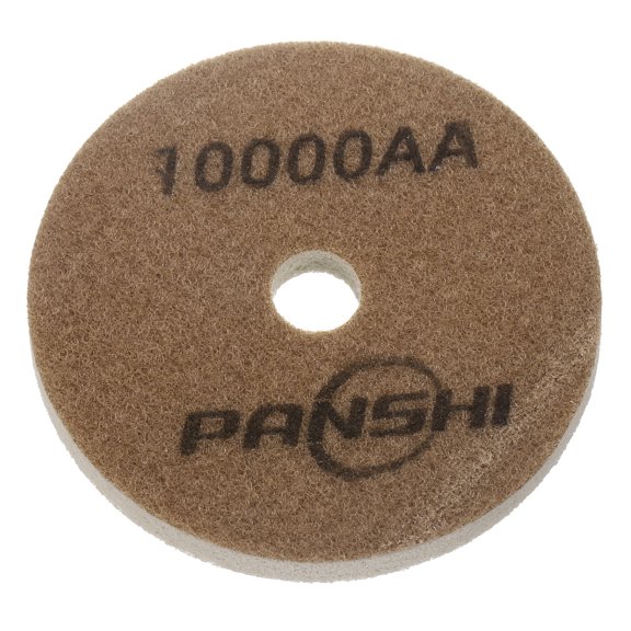 Uxcell Diamond Sponge Fiber Polishing Pad 5" 10000 Grit Polish Pad Brown White