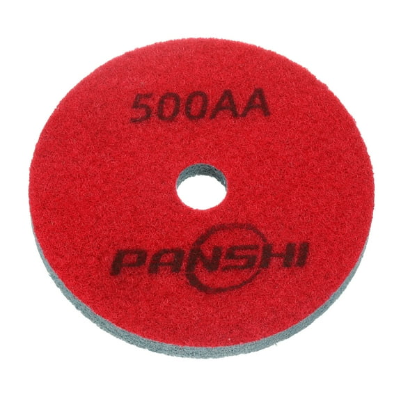 Uxcell Diamond Sponge Fiber Polishing Pad 5" 500 Grit Polish Pad Red Light Blue