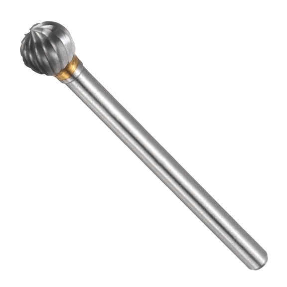Uxcell Die Grinder Bits 1/4" Blade Diameter Cemented Carbide Double Cut Tapered Point Polished Rotary File Rasp - Adjust for Metal, Carving, Engraving, Wood, Grinding