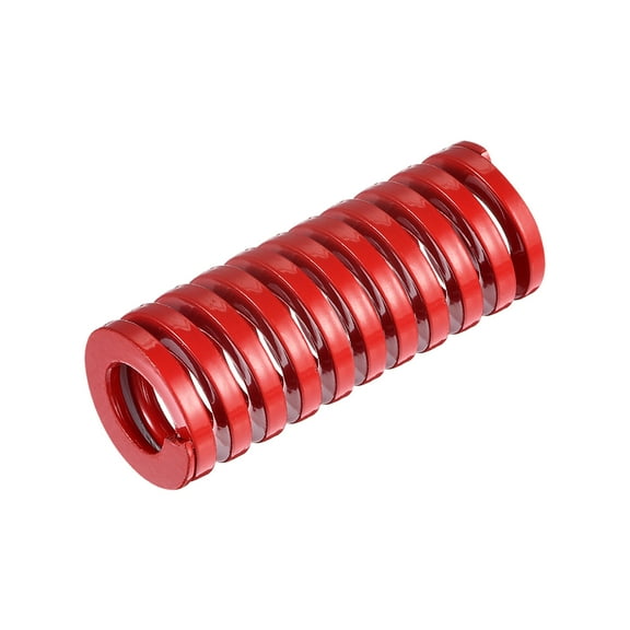 Uxcell Die Spring, 1 Pack 25mm OD 65mm Long Spiral Stamping Medium Load Compression Die Springs, Red