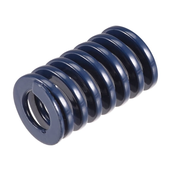 Uxcell Die Spring 12mm OD 20mm Long Spiral Stamping Light Load Compression Die Springs, Blue