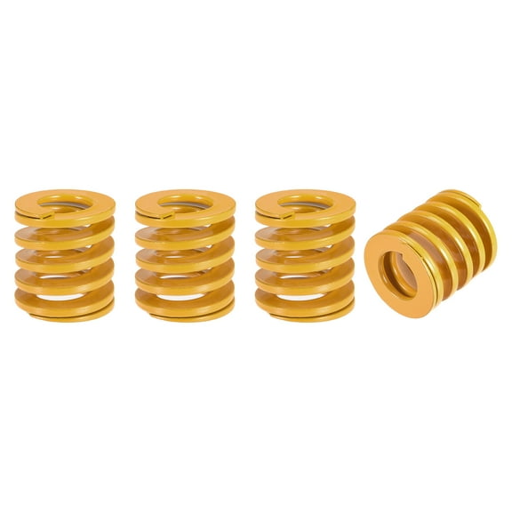 Uxcell Die Spring, 22mm OD 25mm Length 4 Pack Stamping Light Load Compression Yellow