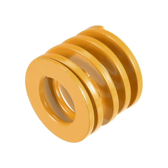 Uxcell Die Spring, 25mm OD 25mm Length Stamping Light Load Compression Yellow