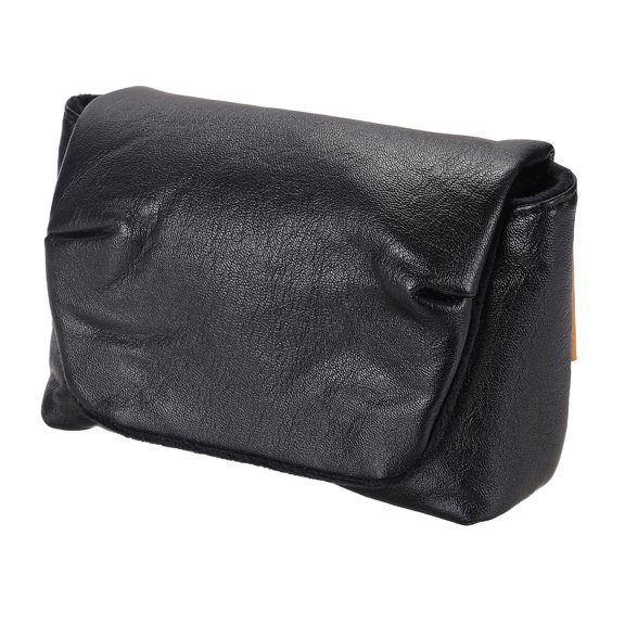Uxcell Digital Camera Storage Bag, 7 x 4.3 x 2 Inch PU Material Multi-Purpose Small Portable Bags for Nikon W300S Fuji X-70 / XF10 Women Men Travel Cosmetic Clutch Purse, Black