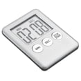 thumbnail image 1 of Uxcell Digital Timer,1pack Small Count Down/UP Clock with Magnetic,Kitchen Timer Silver Tone, 1 of 5