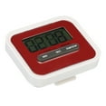 thumbnail image 1 of Uxcell Digital Timer, Small Count Down/ UP Clock  with Magnetic, Big LCD Display Kitchen Timer Red, 1 of 5
