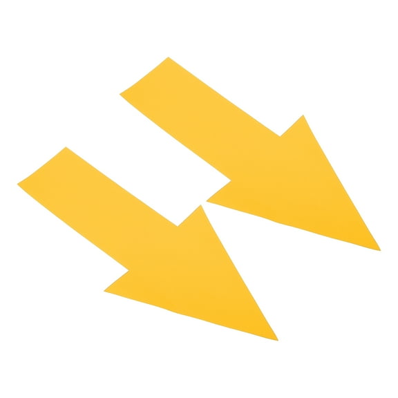 Uxcell Directional Arrow Sticker, 8" Arrow Removable Adhesive Decals for Wall Floor Marking, Yellow, 20Pack