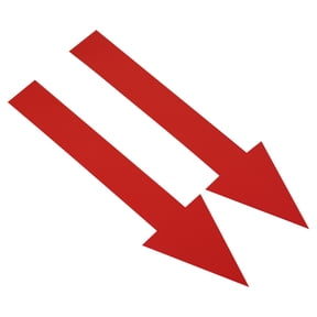 Uxcell Directional Arrow Sticker Self Adhesive Floor Decal Wall Sign Red 20 Pack