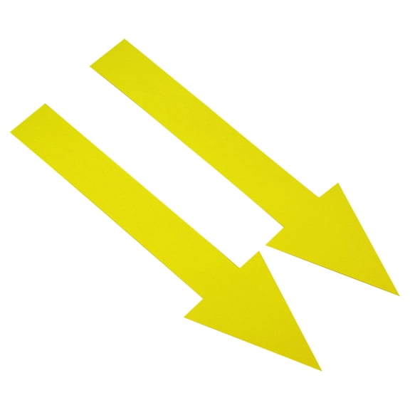 Uxcell Directional Arrow Sticker Self Adhesive Floor Decal Wall Sign Yellow 20 Pack
