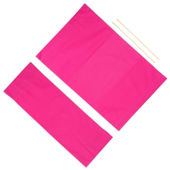 Uxcell Director Chair Accessories Set Artist Chair Canvas Replacement Kit, Rose Red