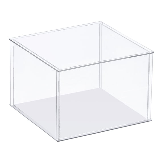 Uxcell Display Case Acrylic Box Assemble Dustproof Box Showcase for Collectibles, Craft 11.8x11.8x11.8inch