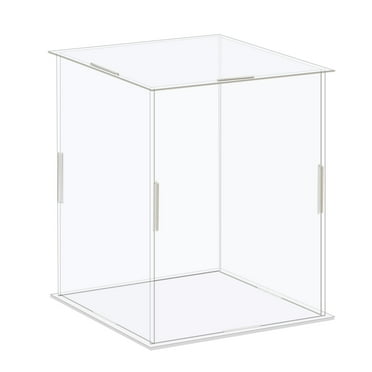 Uxcell Display Case Box Acrylic Box Transparent Dustproof Protection Showcase 11x11x16cm for Collectibles