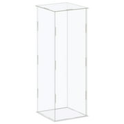 Uxcell Display Case Box Acrylic Box Transparent Dustproof Protection Showcase 11x11x31cm for Collectibles