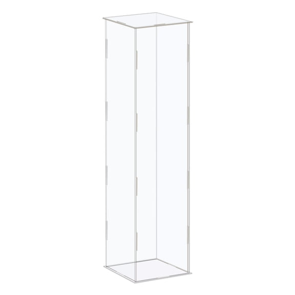 Uxcell Display Case Box, Acrylic Box, Dustproof Protection Showcase, for Collectibles 4.3x4.3x16.1 Inch