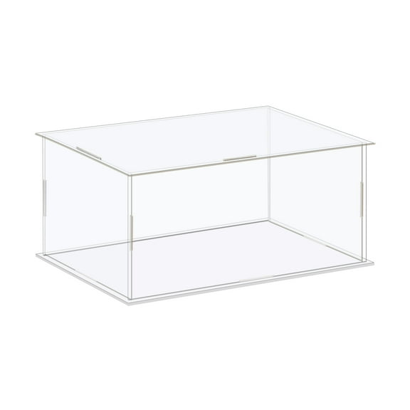 Uxcell Display Case Box Acrylic Box Transparent Dustproof Protection Showcase 16x11x11cm for Collectibles