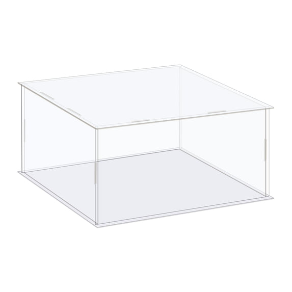 Uxcell Acrylic Display Case Box, Dustproof Protection Showcase for ...