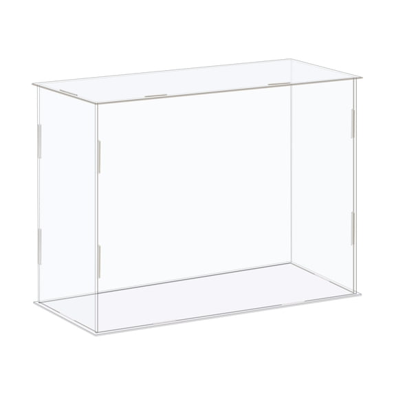 Uxcell Display Case Box Acrylic Box Transparent Dustproof Protection Showcase 26x11x21cm for Collectibles