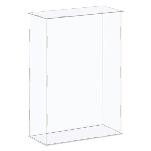Uxcell Display Case Box Acrylic Box Transparent Dustproof Protection Showcase 26x11x36cm for Collectibles