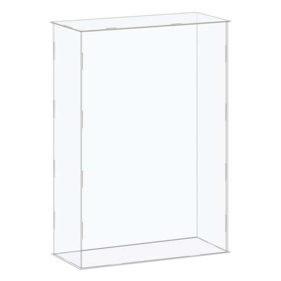 Uxcell Display Case Box Acrylic Box Transparent Dustproof Protection Showcase 31x11x41cm for Collectibles