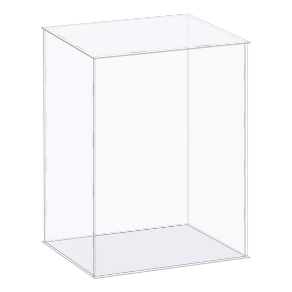 Uxcell Display Case Box Acrylic Box Transparent Dustproof Protection Showcase 31x21x41cm for Collectibles