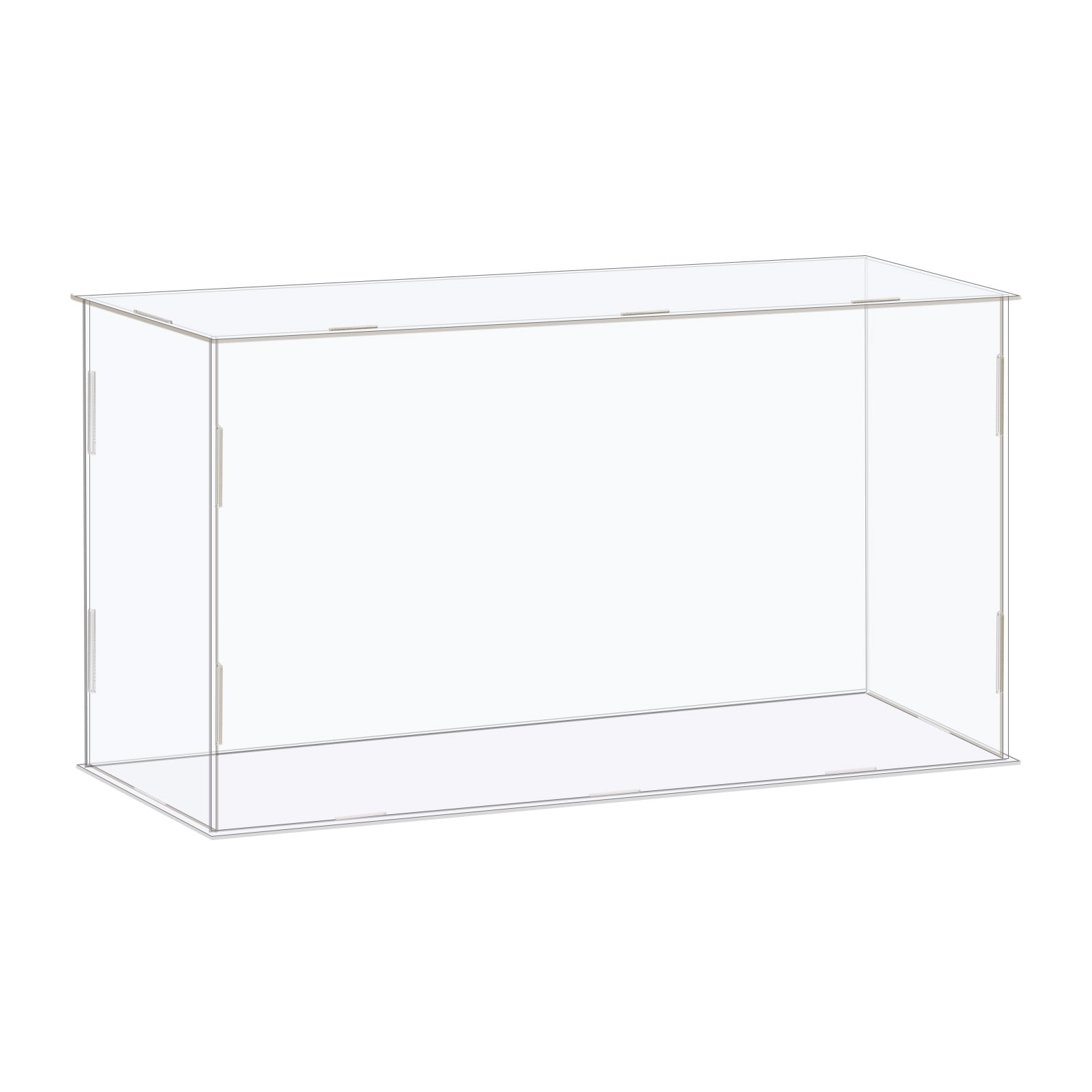 Rock Display Case-Acrylic Glass Curio w/24 Compartments 