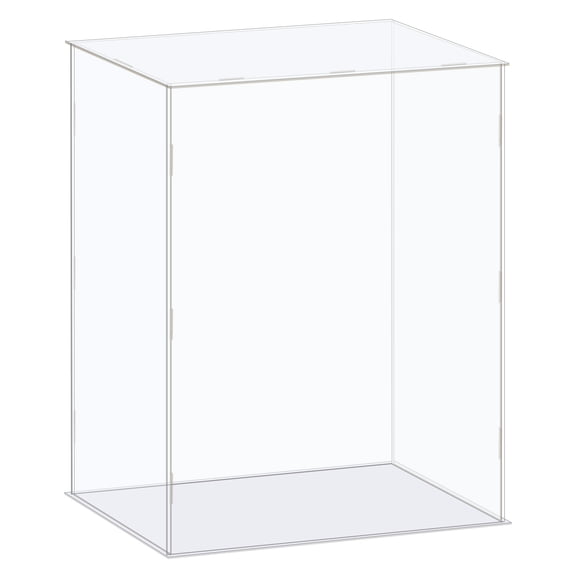 Uxcell Display Case Box Acrylic Box Dustproof Protection Showcase for Collectibles Storage 14.1x6.3x14.1 Inch