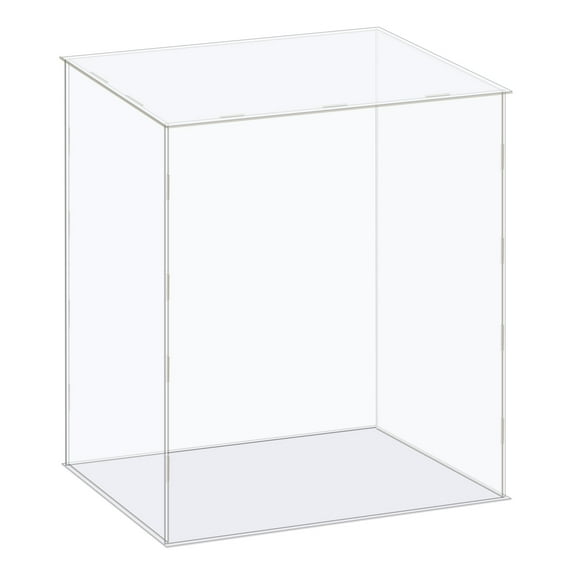 Uxcell Display Case Box Acrylic Box Transparent Dustproof Protection Showcase 36x26x41cm for Collectibles