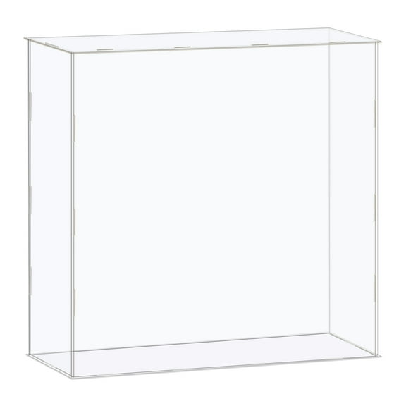 Uxcell Display Case Box Acrylic Box Transparent Dustproof Protection Showcase 41x11x36cm for Collectibles