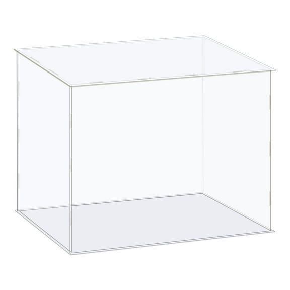 Uxcell Display Case Box Acrylic Box Transparent Dustproof Protection Showcase 41x26x31cm for Collectibles