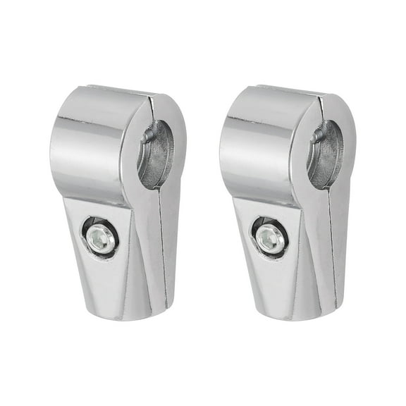 Uxcell Display Rack Clamp 2 Pack 25mm Shelf Display Rack Clamp Two-way Pipe Fittings