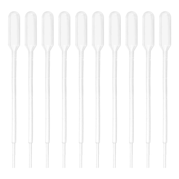 Uxcell Disposable Transfer Pipette, 100pcs 1ml LDPE Pipette Individually Wrapped for Transfer Liquid Clear