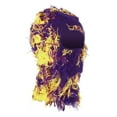 thumbnail image 1 of Uxcell Fuzzy Distressed Balaclava Ski Mask Camo Knitted Full Face Cover for Skiing Motorcycle Riding Purpl Yellow, 1 of 6