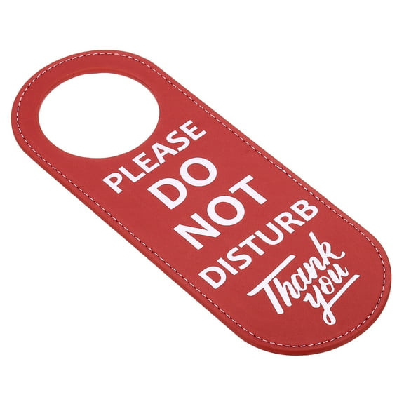 Uxcell Do Not Disturb Door Hang Sign Double Sided Privacy Sign Red 1 Pack