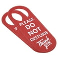 thumbnail image 1 of Uxcell Do Not Disturb Door Hang Sign Double Sided Privacy Sign Red 2 Pack, 1 of 5