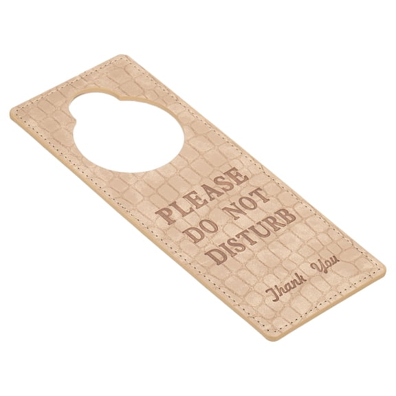 Uxcell Do Not Disturb on Front/Make Up Room on Back Door Hanger Sign Yellow